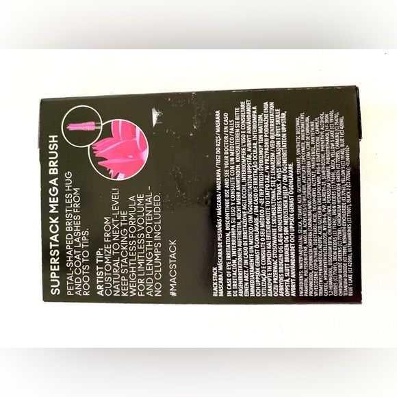 MAC Stack Superstack Mega Brush Mascara Black 12ml *NEW & BOXED* made in Canada - Picture 10 of 11
